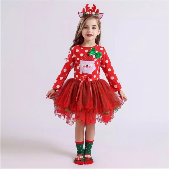 NEW ♡ Adorable Christmas Kids Dress - Picture 2 of 8